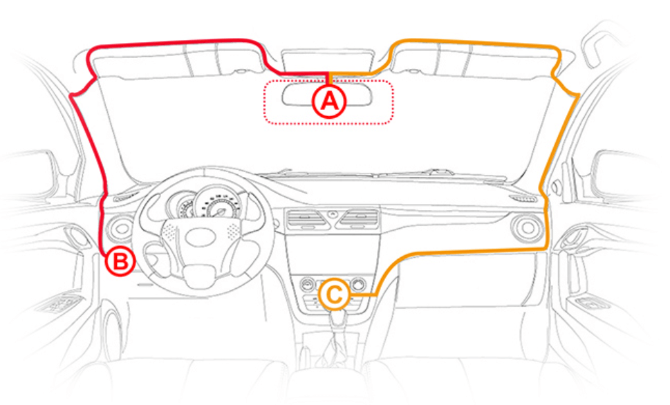 How to install the dash cam