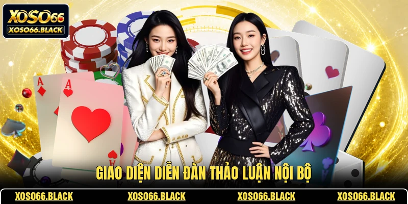 Giao diện diễn đàn thảo luận nội bộ
