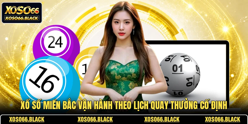 Xổ số miền bắc vận hành theo lịch quay thưởng cố định